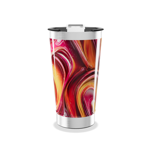 Copo Térmico - Estampa Abstrata Colorida