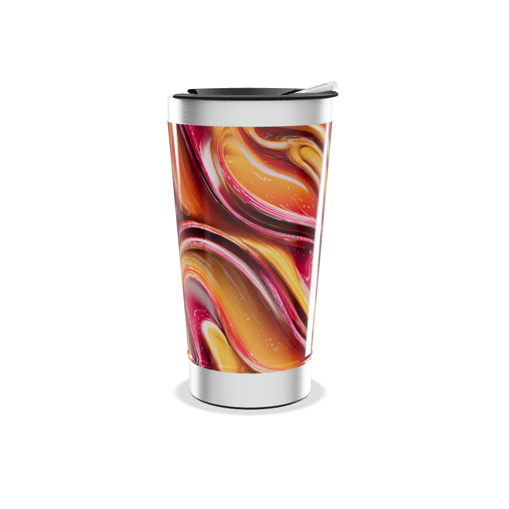 Copo Térmico - Estampa Abstrata Colorida
