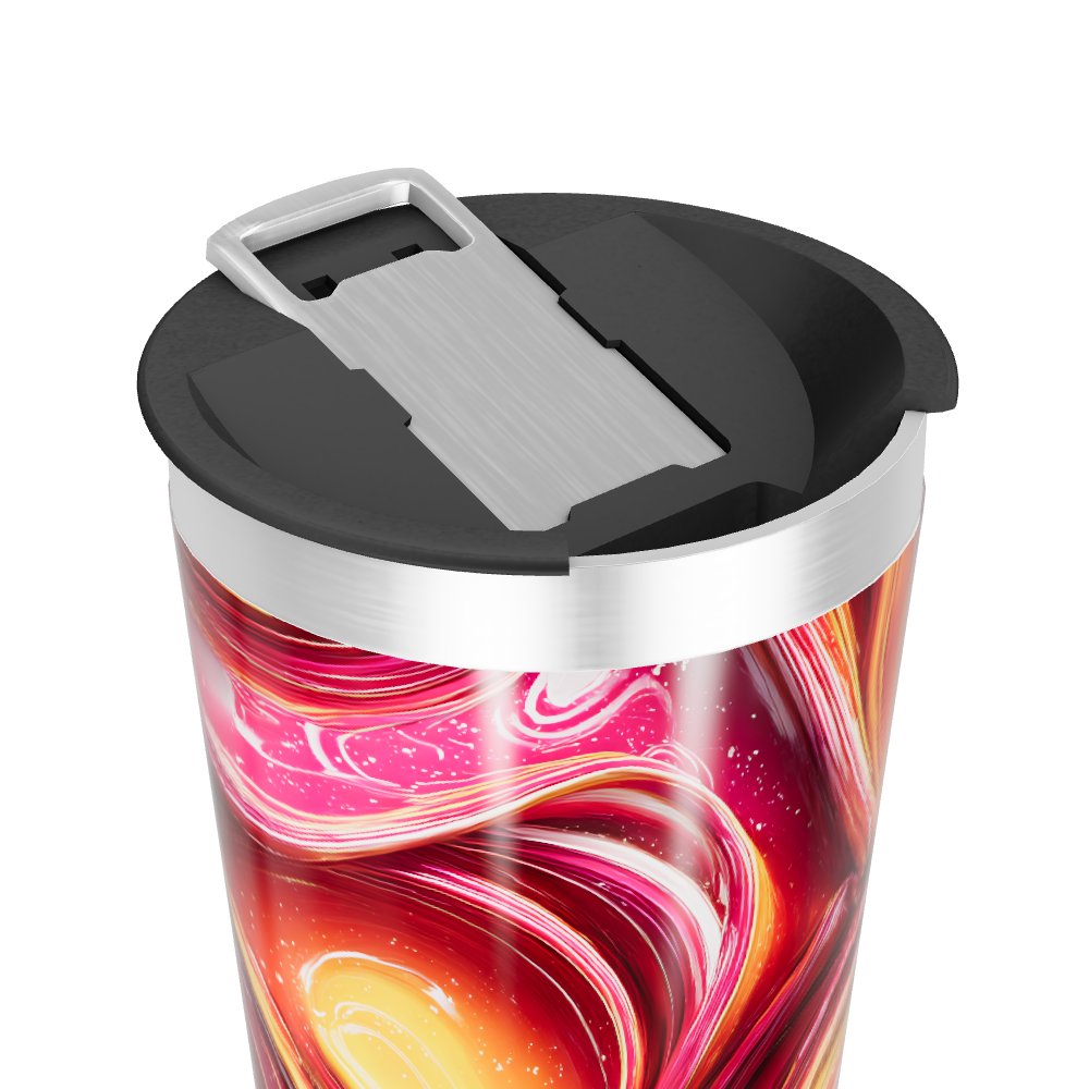 Copo Térmico - Estampa Abstrata Colorida