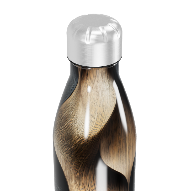 Garrafa Inox - Estampa Ondas Cores