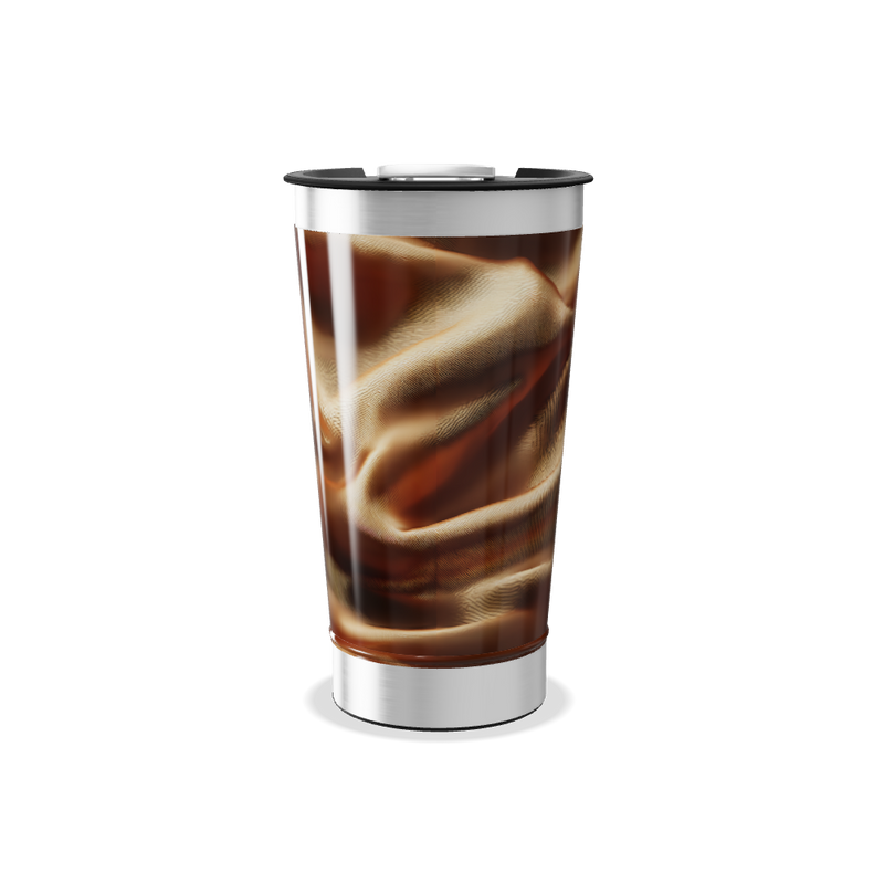 Copo Térmico - Estampa Marrom com Detalhes
