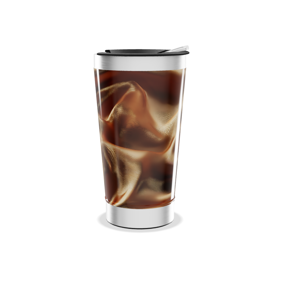 Copo Térmico - Estampa Marrom com Detalhes