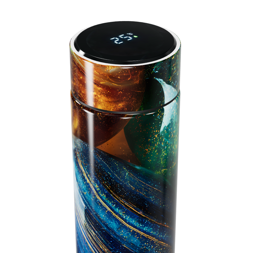 Garrafa Térmica Touch - Colorida com LED Temperatura