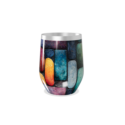 Copo Térmico Slim - Estampa Multicolorida Aço