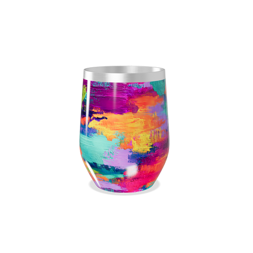 Copo Térmico Slim - Colorido Aquarela Inox