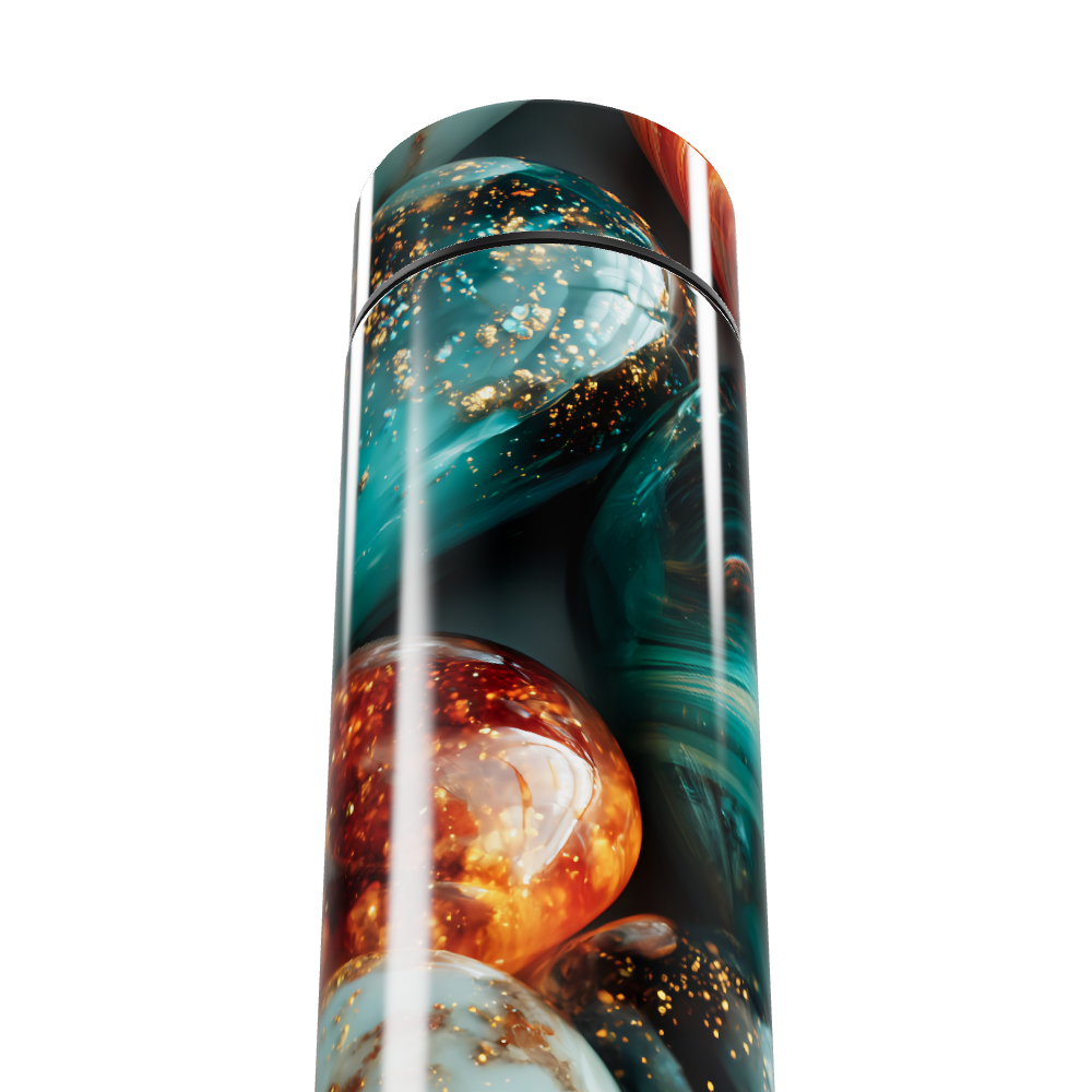 Garrafa Térmica Touch - Estampa Abstrata Colorida