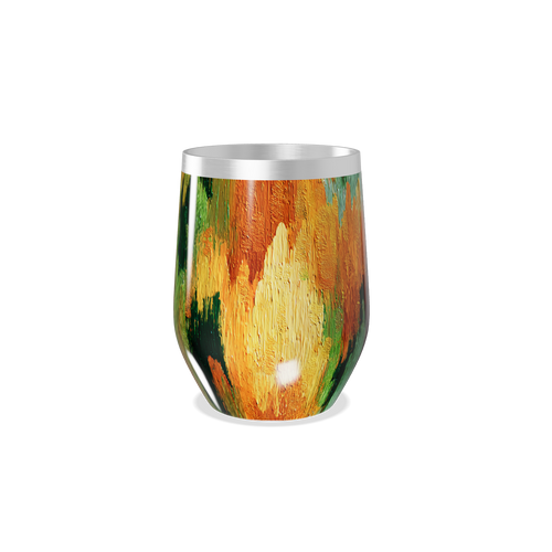 Copo Térmico Slim - Estampa Abstrata Colorida