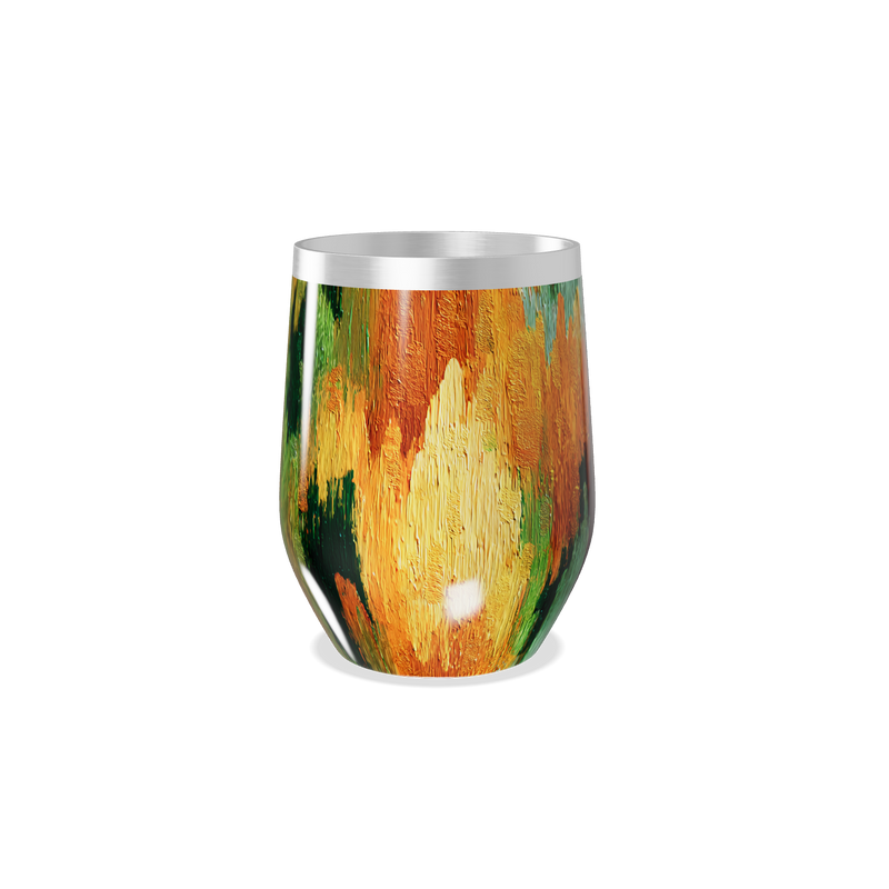 Copo Térmico Slim - Estampa Abstrata Colorida