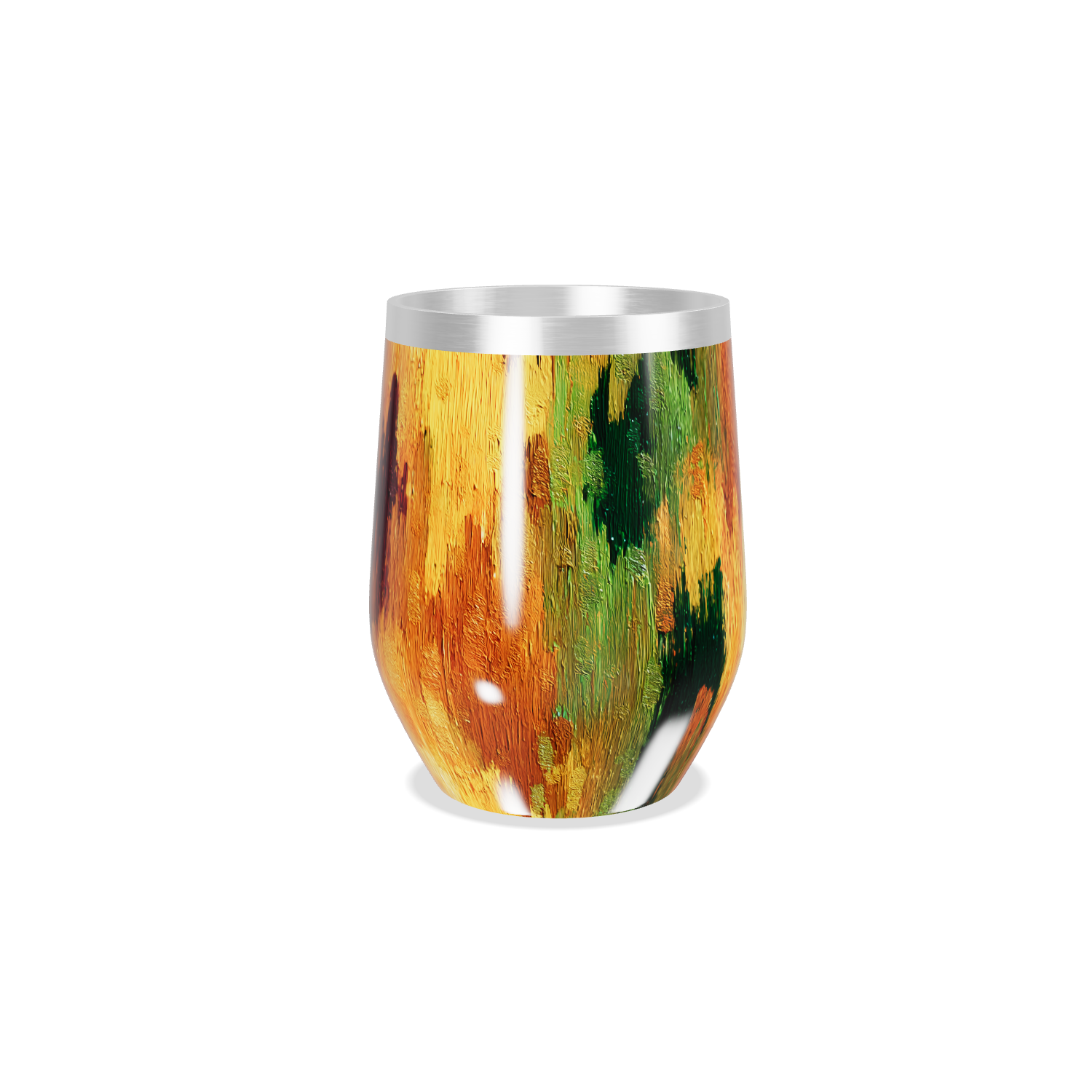 Copo Térmico Slim - Estampa Abstrata Colorida