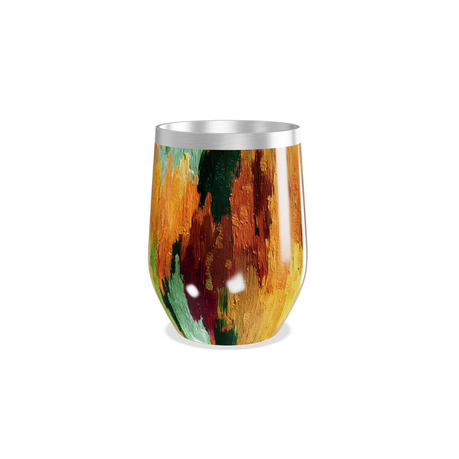 Copo Térmico Slim - Estampa Abstrata Colorida