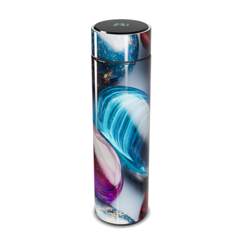 Garrafa Térmica Touch - Estampa Colorida Vidro