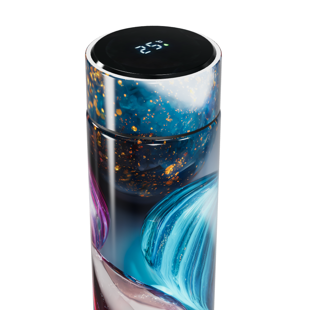 Garrafa Térmica Touch - Estampa Colorida Vidro