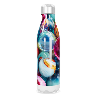 Garrafa Inox - Estampa Bolhas Coloridas