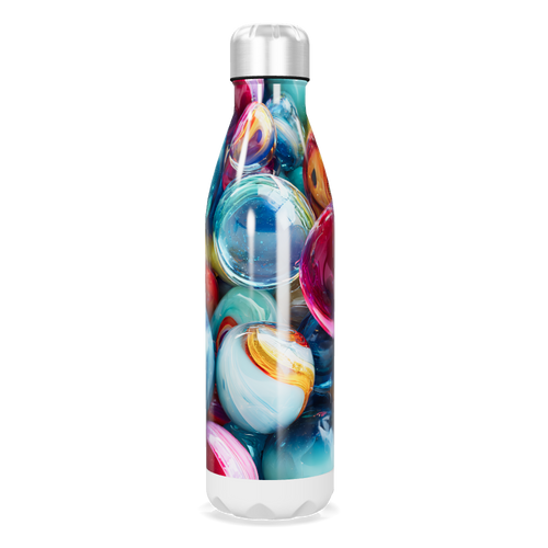 Garrafa Inox - Estampa Bolhas Coloridas