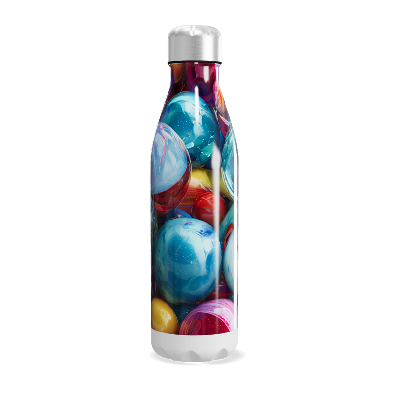Garrafa Inox - Estampa Bolhas Coloridas