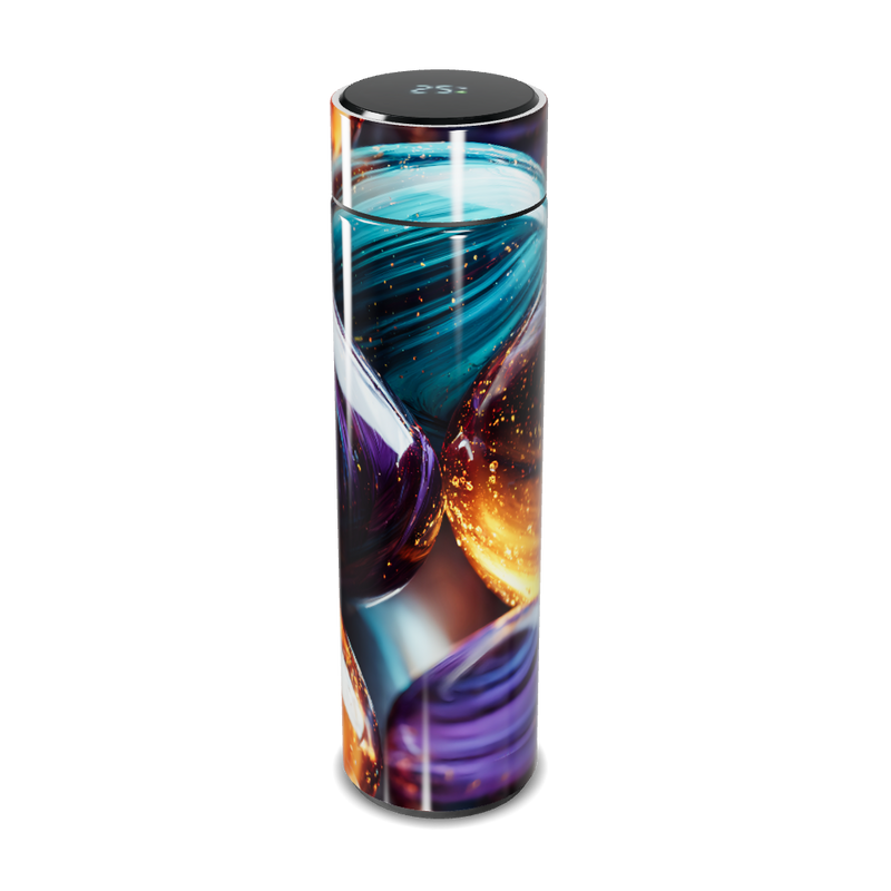 Garrafa Térmica Touch - Estampa Colorida Vidro