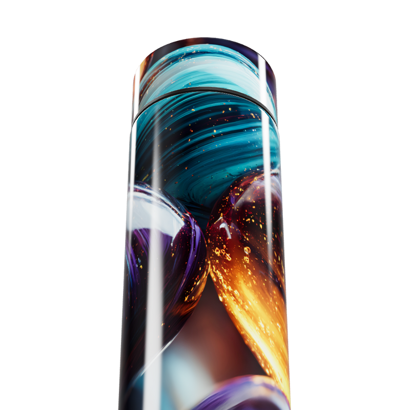 Garrafa Térmica Touch - Estampa Colorida Vidro