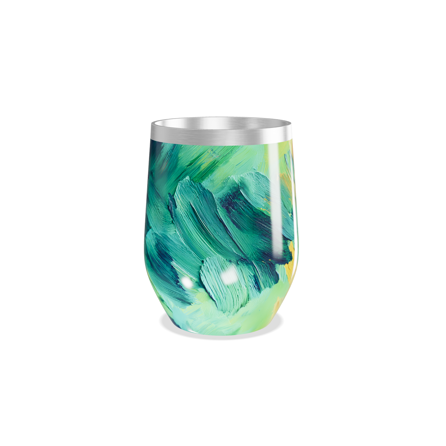 Copo Térmico Slim - Estampa Abstrata Colorida