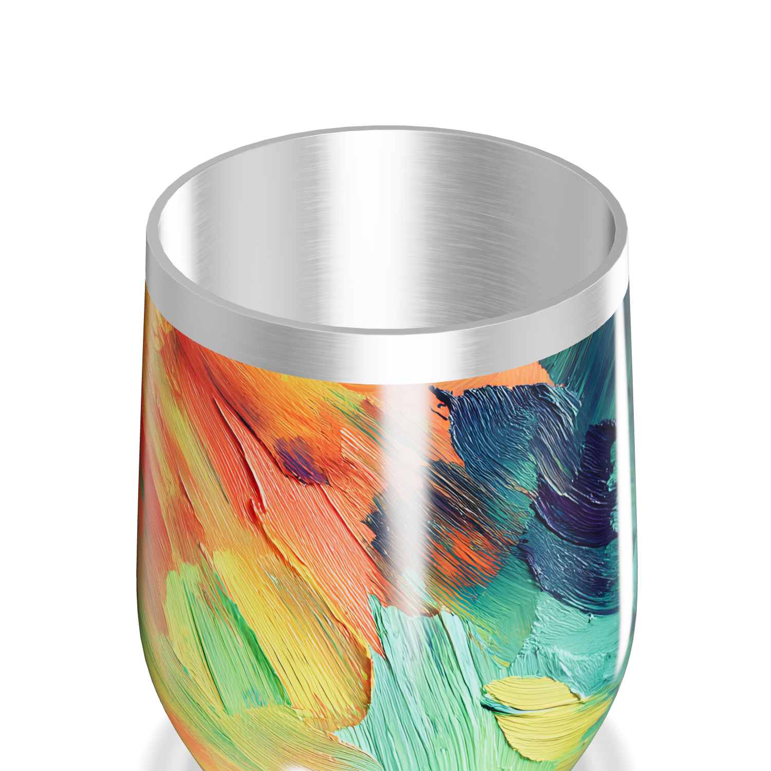 Copo Térmico Slim - Estampa Abstrata Colorida