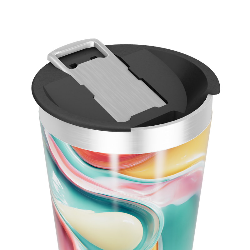 Copo Térmico - Estampa Abstrata Colorida