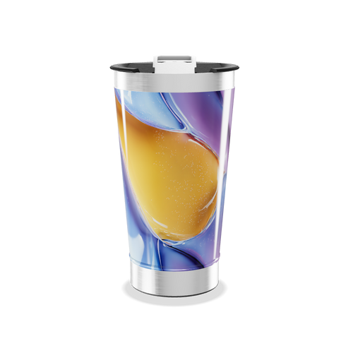 Copo Térmico - Estampa Colorida Abstrata