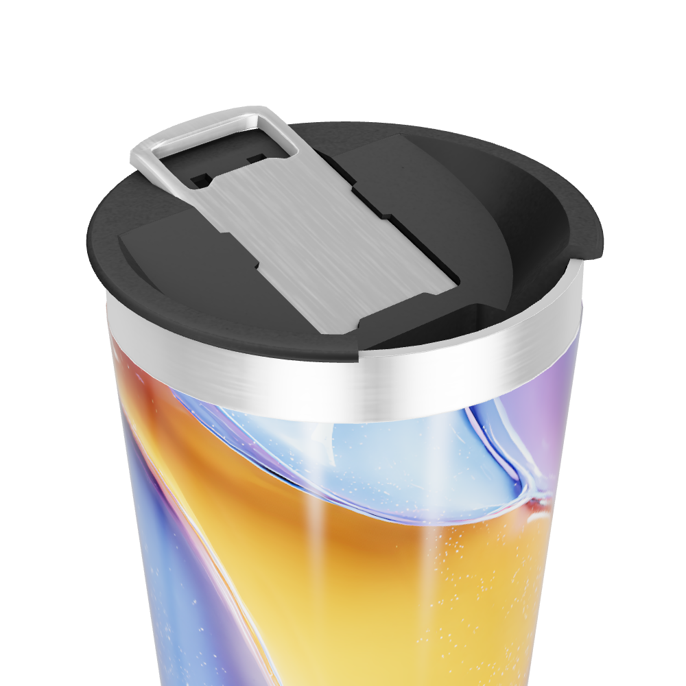 Copo Térmico - Estampa Colorida Abstrata