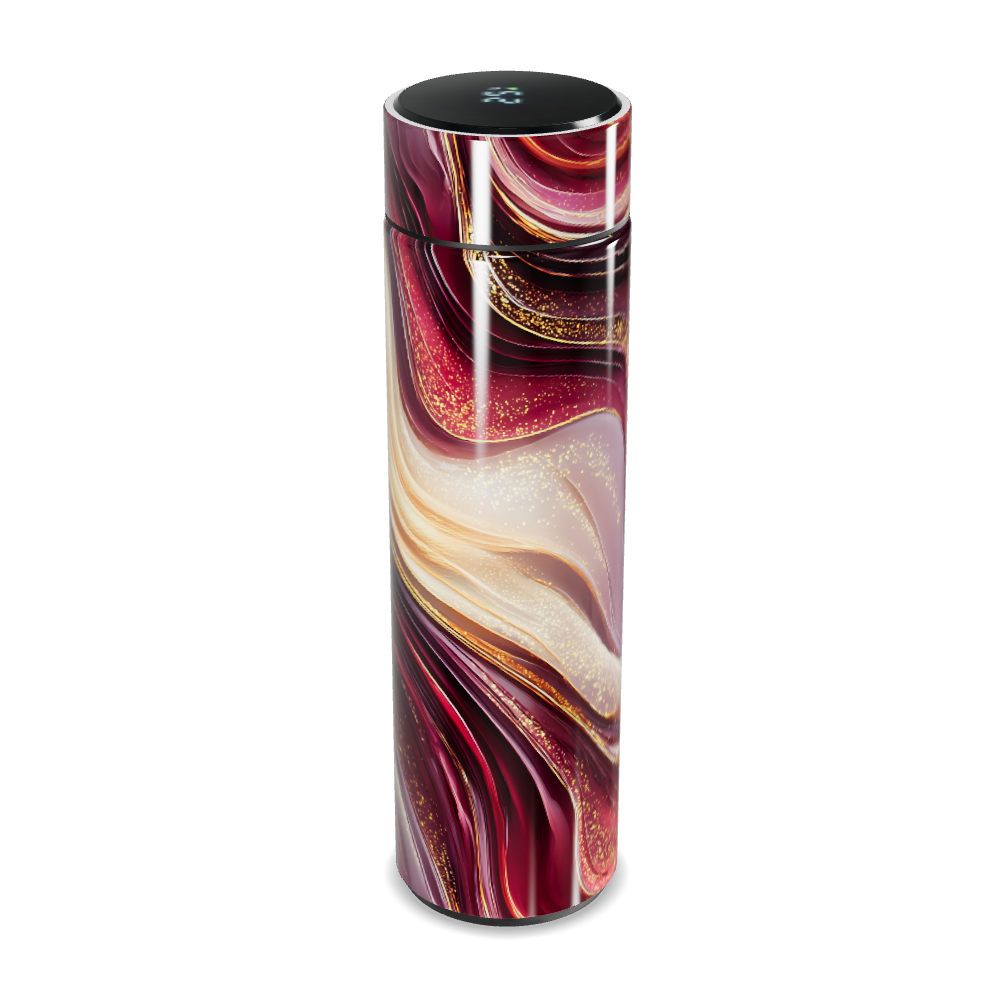 Garrafa Térmica Touch - Mármore Vinho Digital