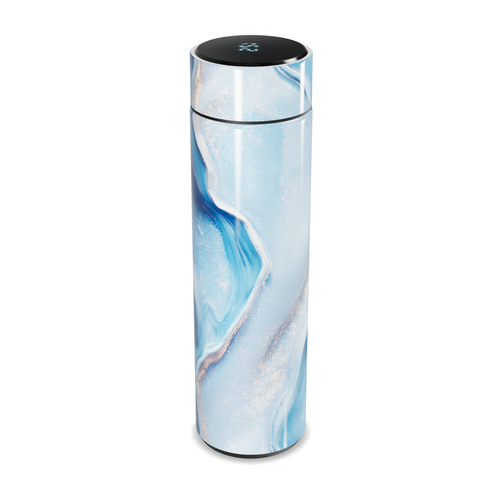 Garrafa Térmica Touch - Azul Mármore Digital