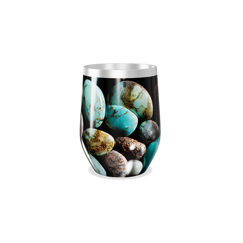 Copo Térmico Slim - Estampa Pedras Coloridas