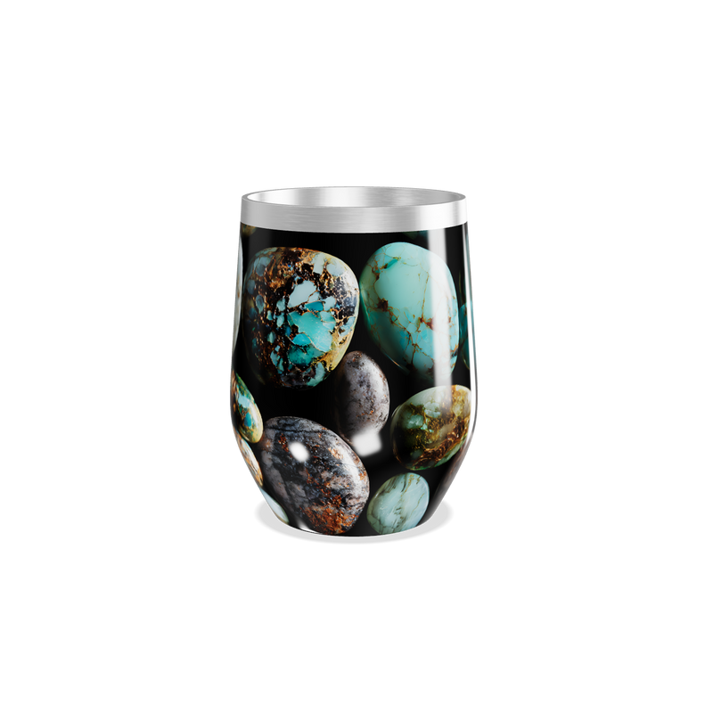 Copo Térmico Slim - Estampa Pedras Coloridas