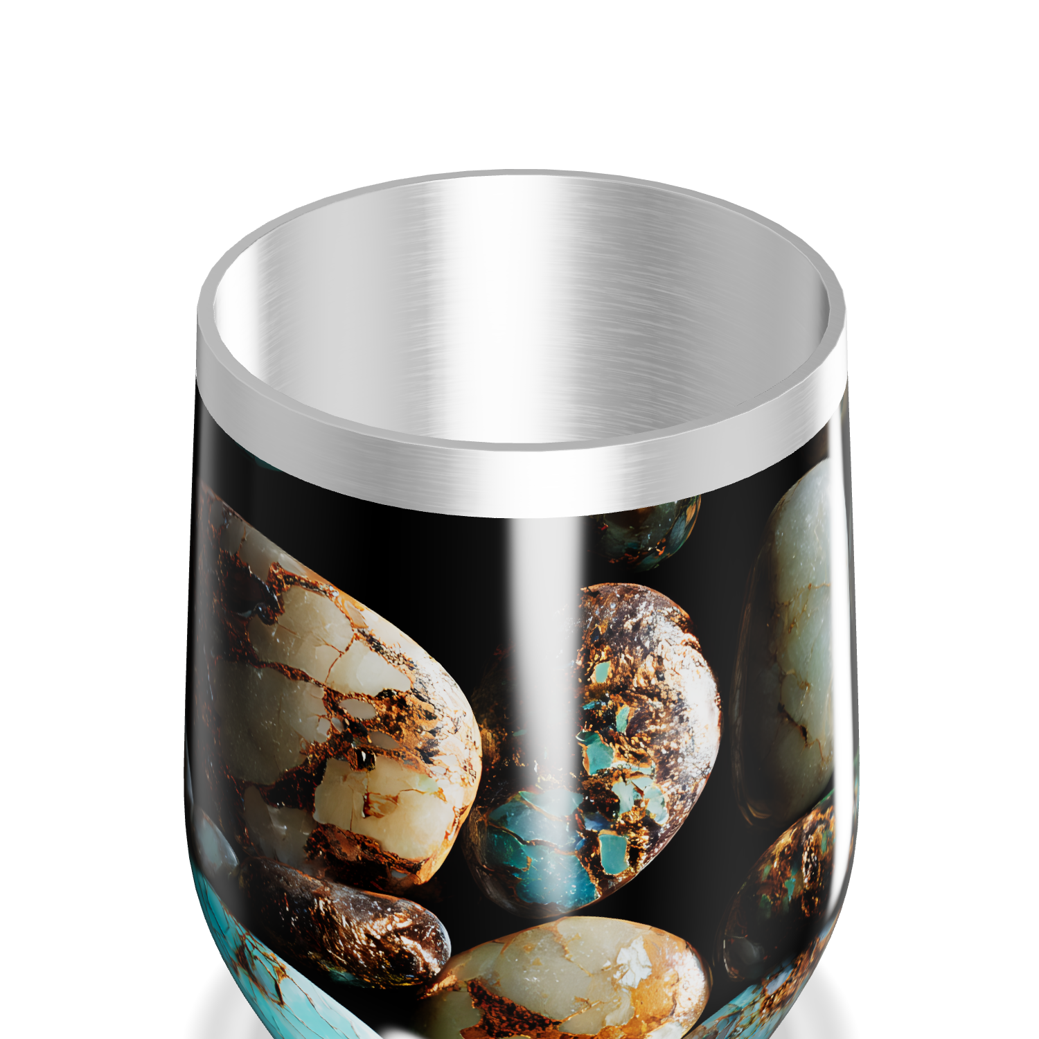 Copo Térmico Slim - Estampa Pedras Coloridas