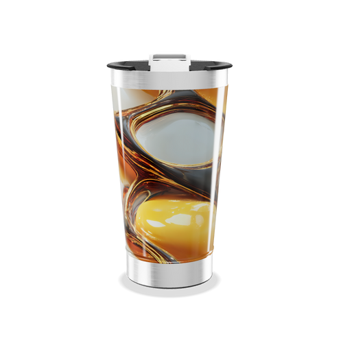 Copo Térmico - Estampa Abstrata Colorida