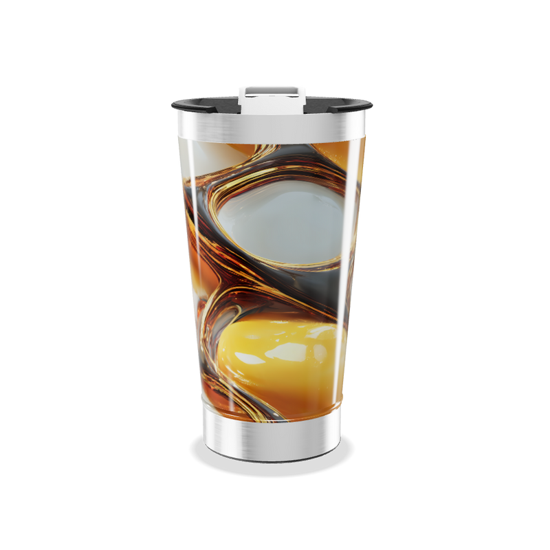 Copo Térmico - Estampa Abstrata Colorida