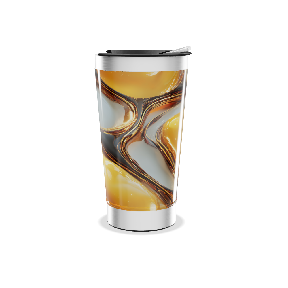 Copo Térmico - Estampa Abstrata Colorida