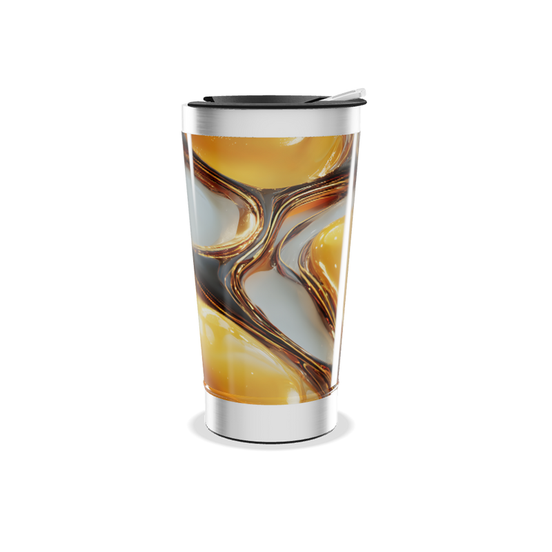 Copo Térmico - Estampa Abstrata Colorida