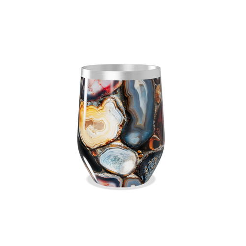 Copo Térmico Slim - Estampa Ágata Colorida