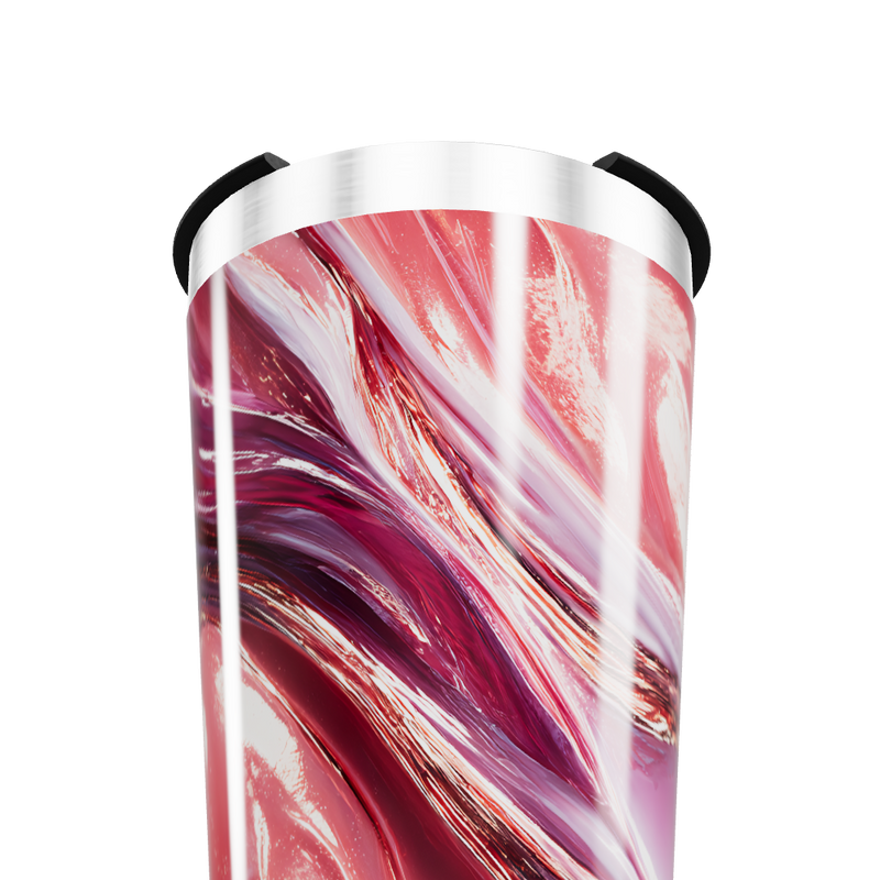 Copo Térmico - Estampa Mármore Vermelho