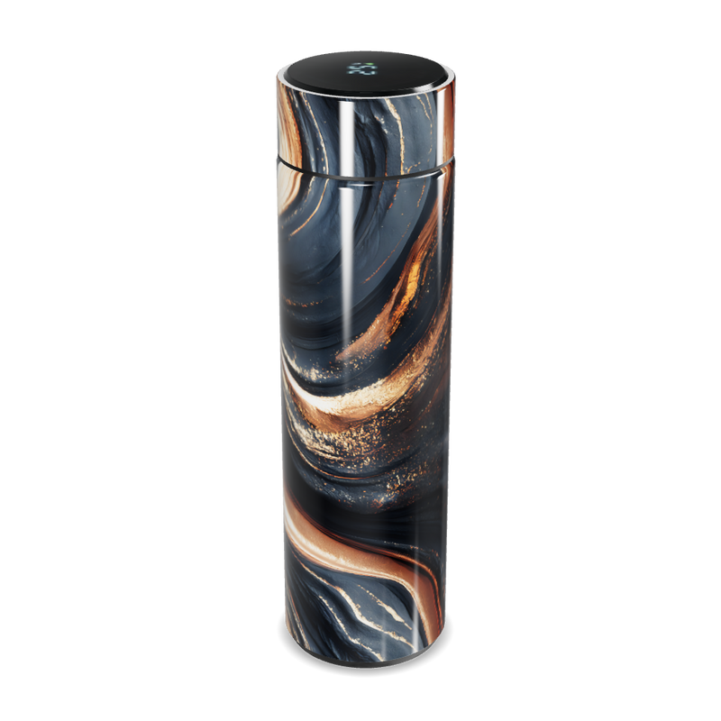 Garrafa Térmica Touch - Design Mármore Preto