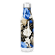 Garrafa Inox Estampa Floral Azul
