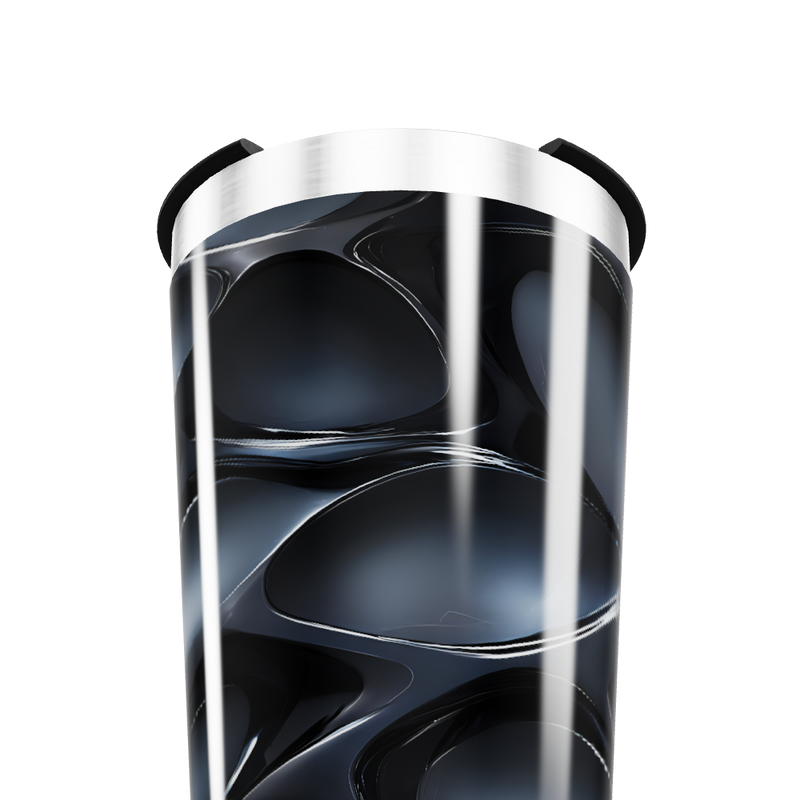Copo Térmico - Preto Abstrato Aço Inox