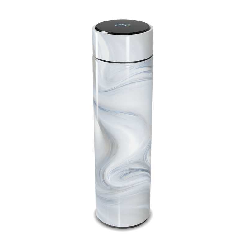 Garrafa Térmica Touch - Design Mármore Branco