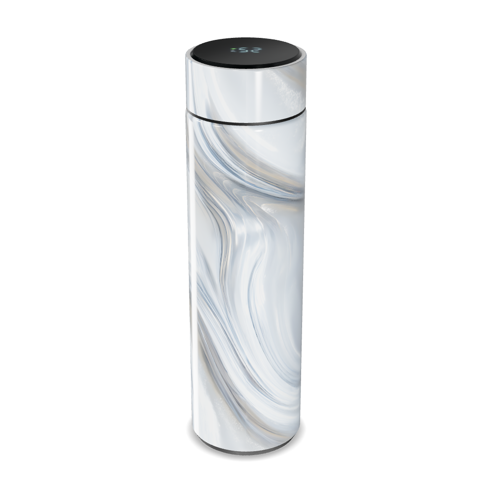 Garrafa Térmica Touch - Design Mármore Branco