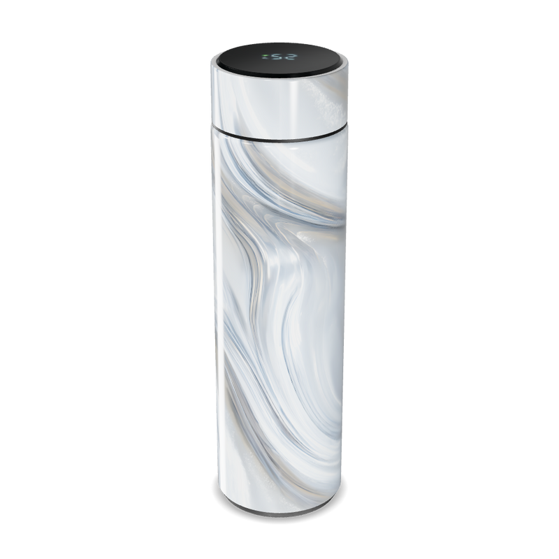 Garrafa Térmica Touch - Design Mármore Branco