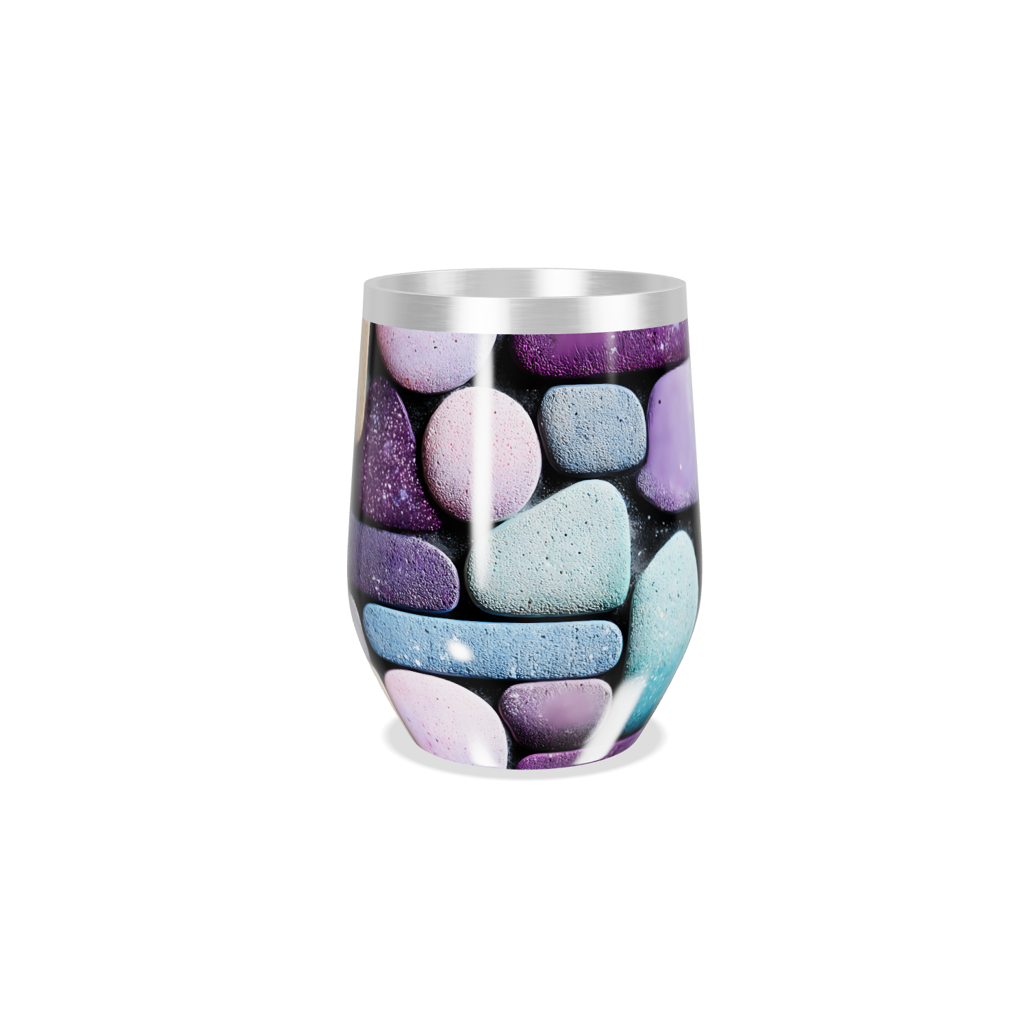 Copo Térmico Slim - Pedras Coloridas