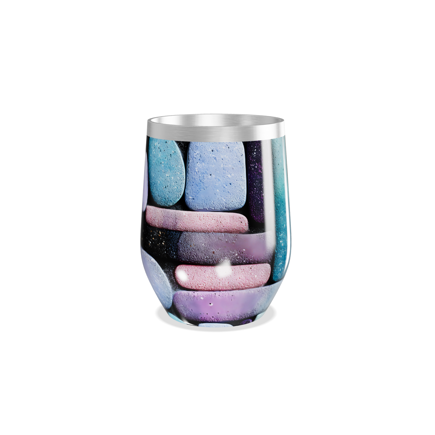 Copo Térmico Slim - Pedras Coloridas