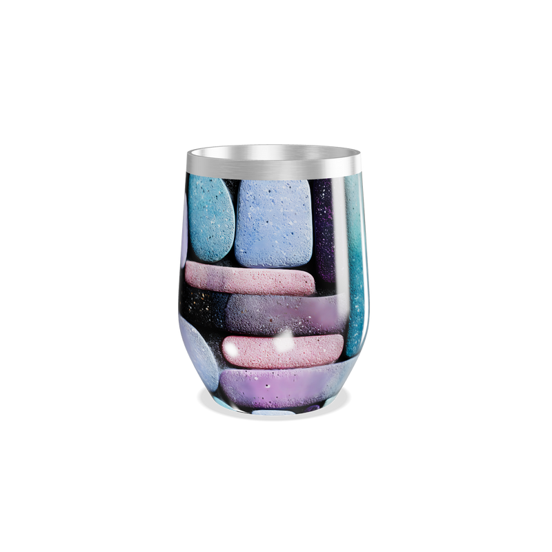 Copo Térmico Slim - Pedras Coloridas