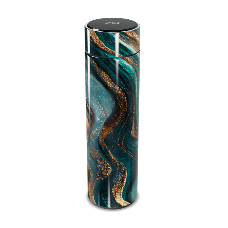 Garrafa Térmica Touch - Mármore Verde Luxo