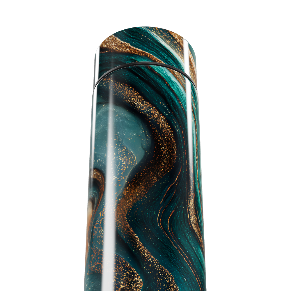 Garrafa Térmica Touch - Mármore Verde Luxo