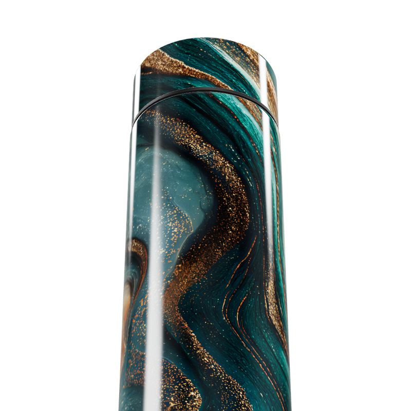 Garrafa Térmica Touch - Mármore Verde Luxo