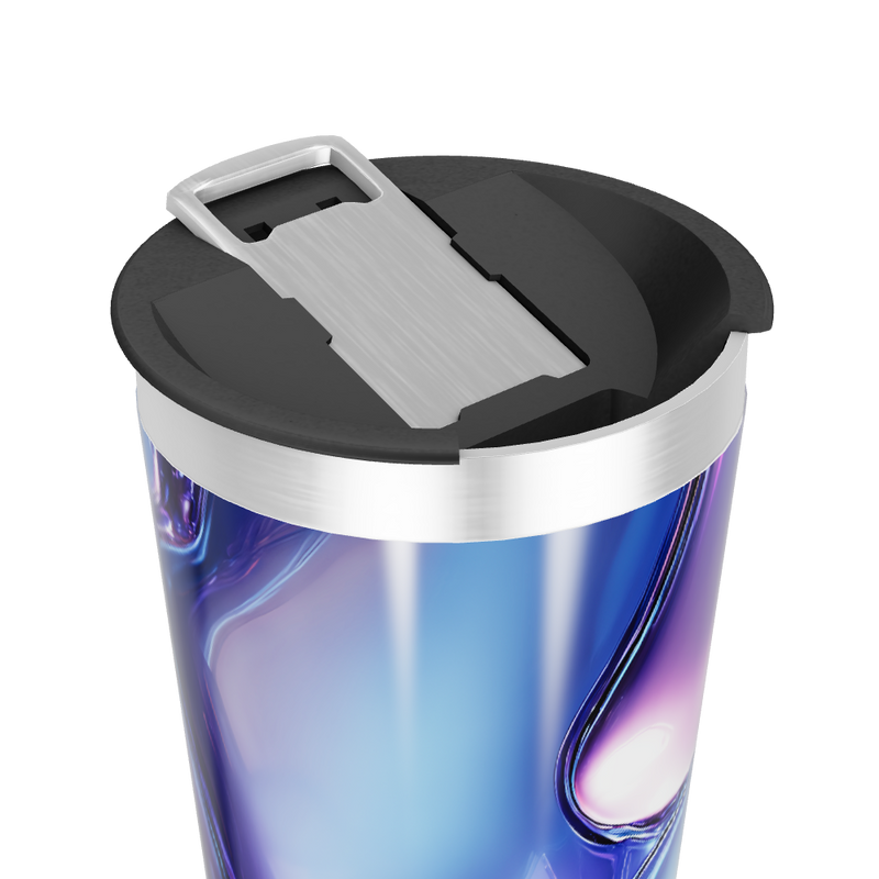 Copo Térmico - Azul e Roxo Abstrato